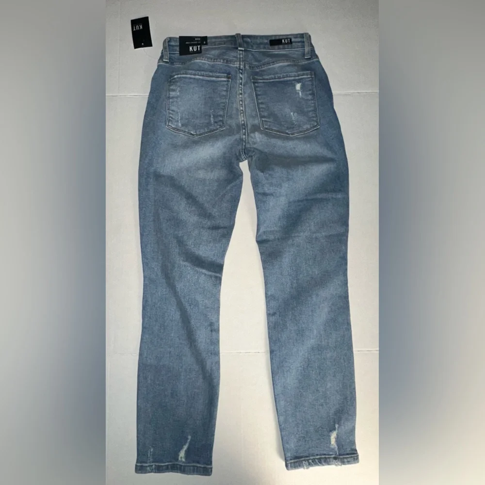 Kut from the Kloth Size 0 Reese Fab Ab Ankle Straight Leg High Rise Blue - Picture 5 of 9